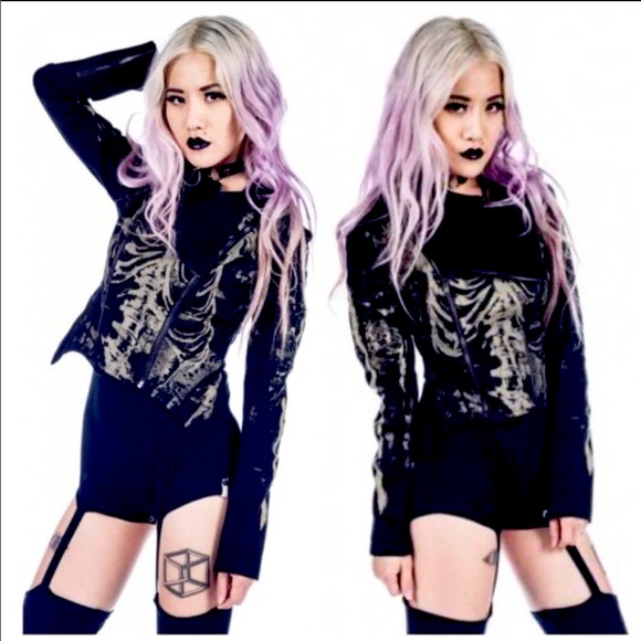 Lip Service Jackets & Blazers - Lip Service Hot Skeleton Corset Jacket New Small